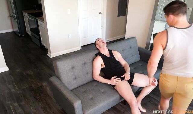 Next Door Homemade:spycam DOUBLE PENETRATION Enjoyment with Jax and Dalton