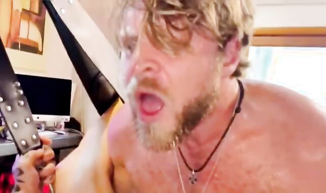 Painting His Innards Milky