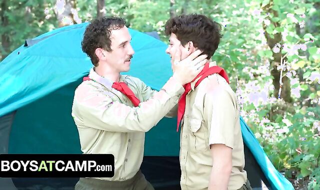boyz At Camp spycam-spycam Scout taskmaster Attracted To latest Recruit Find A Way To Have An Alone Time