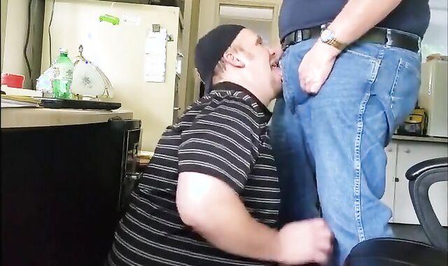 Fat Daddy Trucker Uses Chubby Boy's Mouth as a Dumping Ground 2