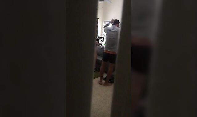 Big-Cock Daddy Barebacks His Neighbor's Roommate