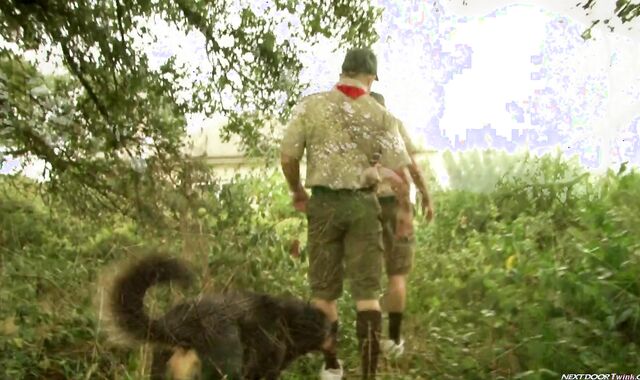 Next Door Lad:voyeur Railing High on the Scout Trail