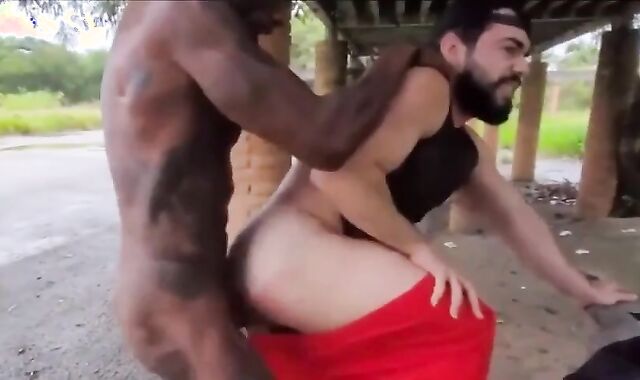 Cruising darksome Pony Suspended pecker