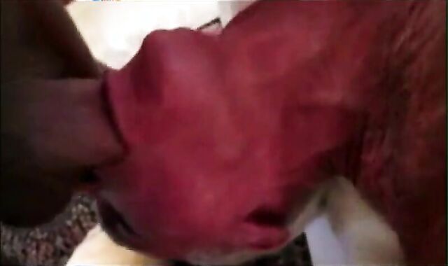 Big-Cock Blowjob for Silver-Haired Daddy