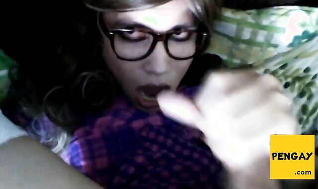 Crossdresser Paulina Doll's Solo Self-Facial 3