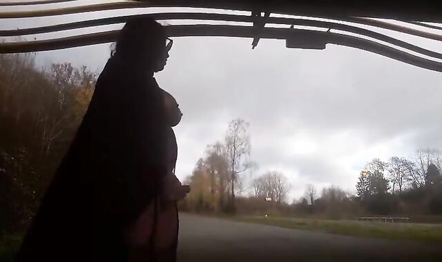 Crossdresser Outdoor Masturbation Adventure