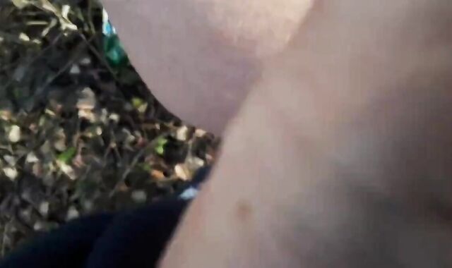 Outdoor Quickie with a Silver Fox in the Woods