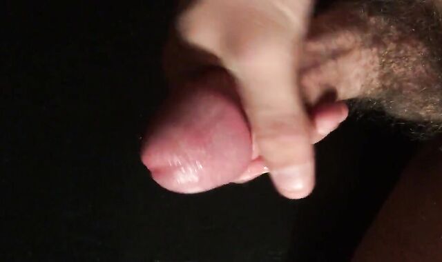 Close-up HD view of my throbbing cock with a creamy finish.