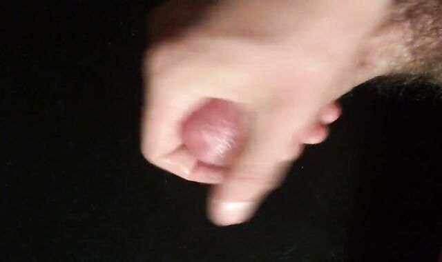 Close-up HD view of my throbbing cock with a creamy finish.