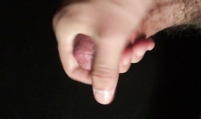 Close-up HD view of my throbbing cock with a creamy finish.