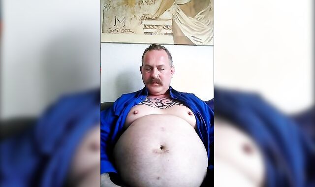 Fat Bear and Big Cock Daddy Handjob