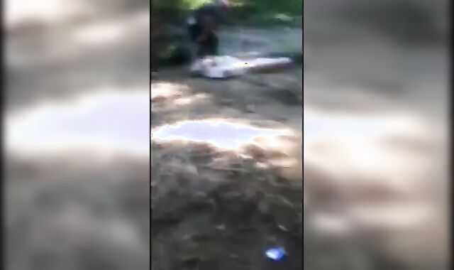 Exhibitionist Flashes Homeless Guy and Gets Handjob Outdoors