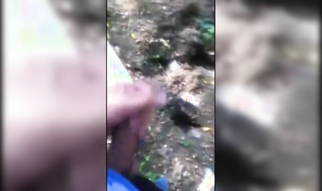 Exhibitionist Flashes Homeless Guy and Gets Handjob Outdoors