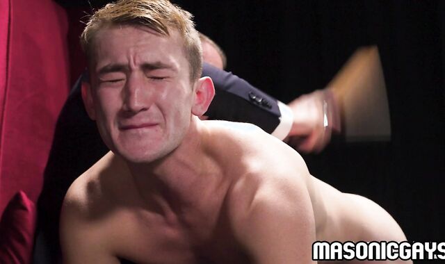 KA-SMACK! Disciplinary OTK spanking action with paddle!