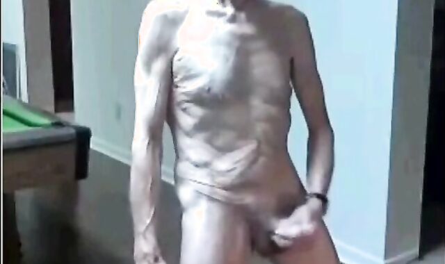 Skinny Amateur Daddies Masturbating