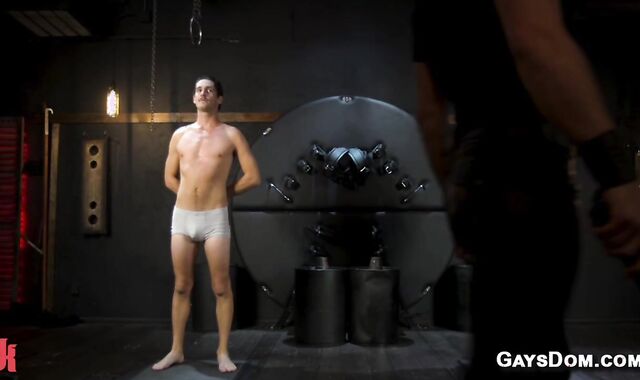 Gay slaves CBT and suspension