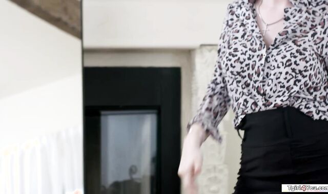 Why dont you two measure my shemale cock