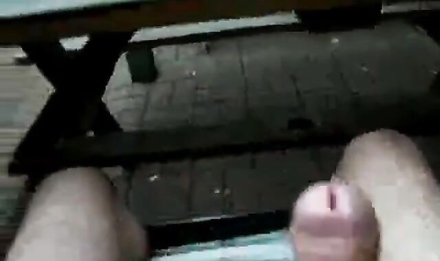 Big Cock Self-Suck Outdoors