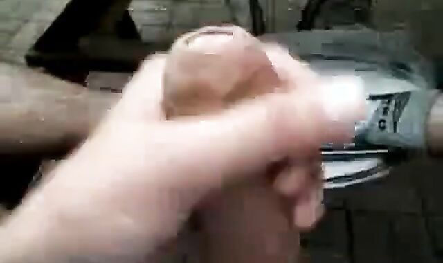 Big Cock Self-Suck Outdoors