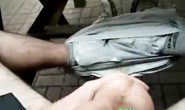 Big Cock Self-Suck Outdoors