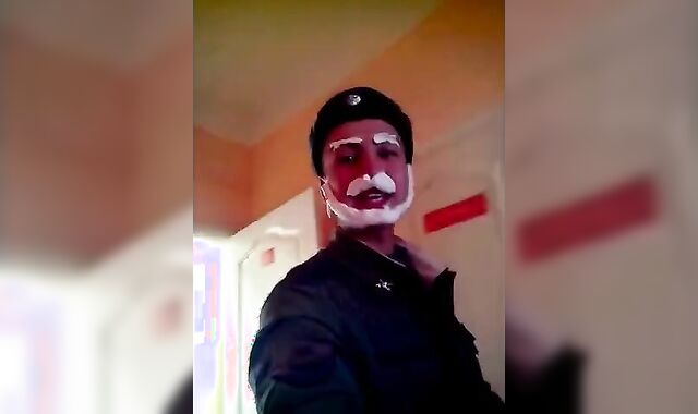 Twink Soldier's Steamy Shower Exposed