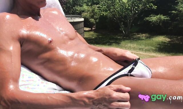 Outdoor Masturbation & Cum Play with a Cute Twink 3