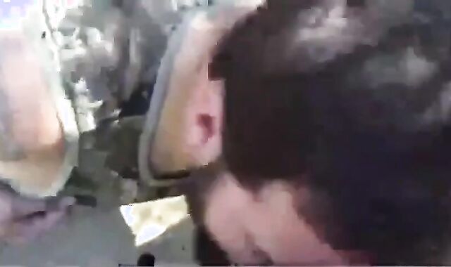 Bearded Daddy Gives Facial in the Woods