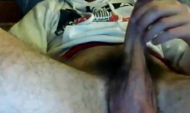 Big Cock Italian Guy Strokes on Webcam 2
