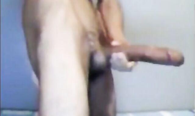 Twink's Huge Cock on Webcam