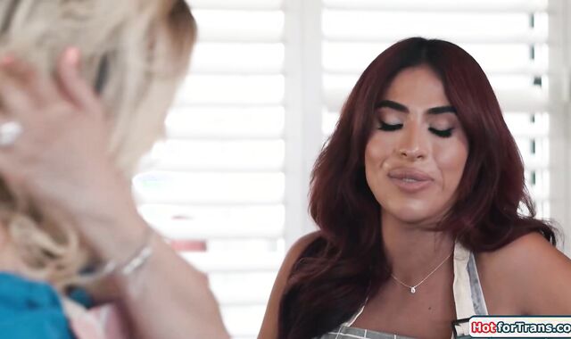 Tgirl dominated by mominlaw dominatrix