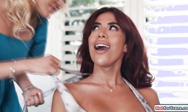 Tgirl dominated by mominlaw dominatrix