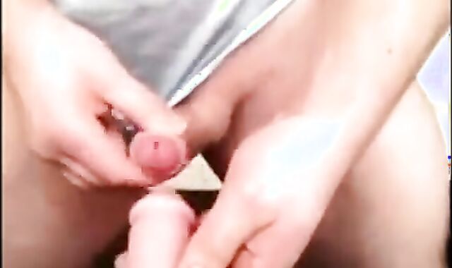 Satin-clad Hunk Frottage Fun