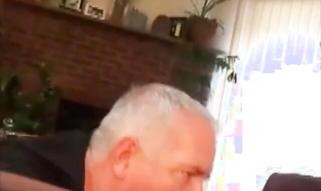 Daddy's Big Cock Swallowed by Horny Amateur