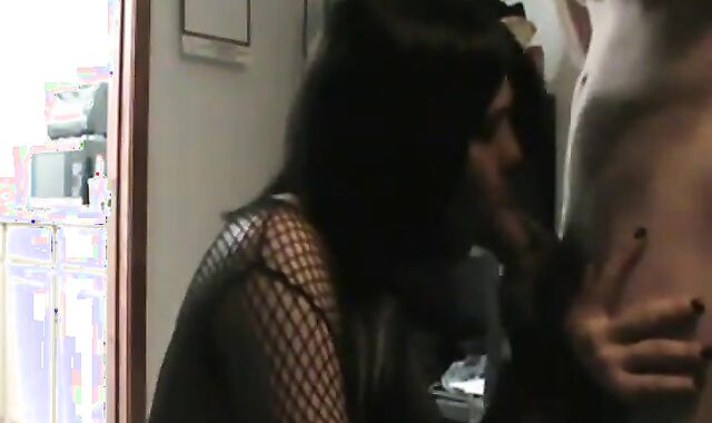 Country Crossdresser Sucks a Nice Cock