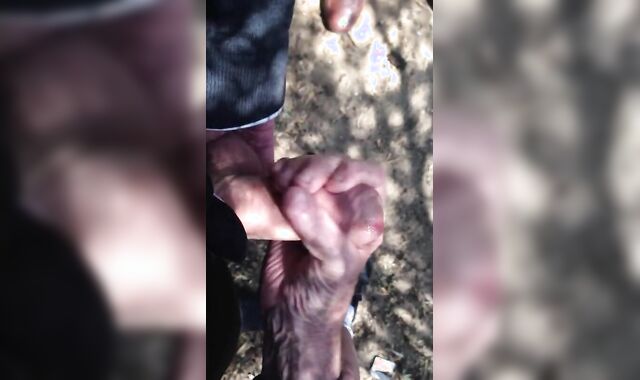 Old Men Wank Young Cock Outdoors 2