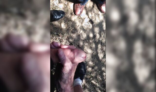 Old Men Wank Young Cock Outdoors 2
