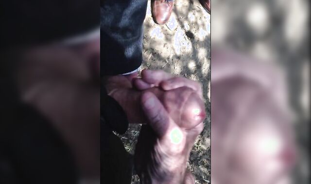 Old Men Wank Young Cock Outdoors 2
