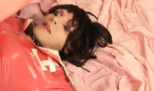 Self-Facial Crossdresser Amateur Anal Bukkake 2