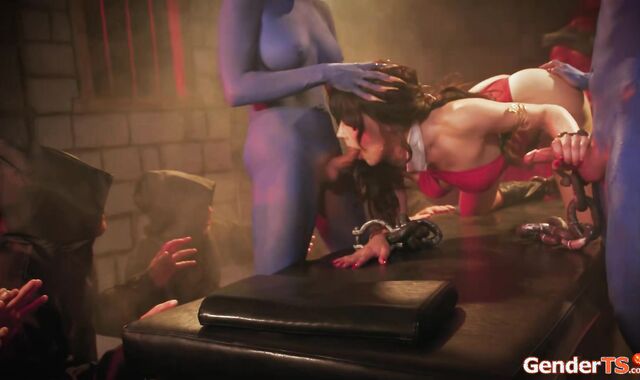 Transpirella ass fucks to win the battle