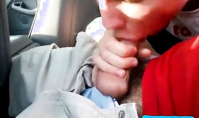 Twink Sucks Dick in Car and Swallows 2
