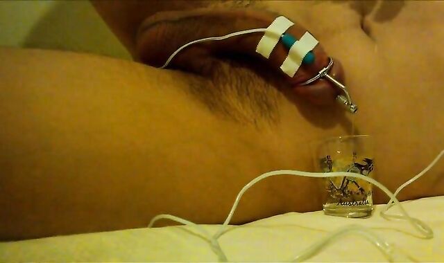 Precum and Cum with Urethral Sounding