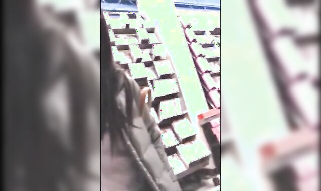 Asian Crossdresser Cums Outside