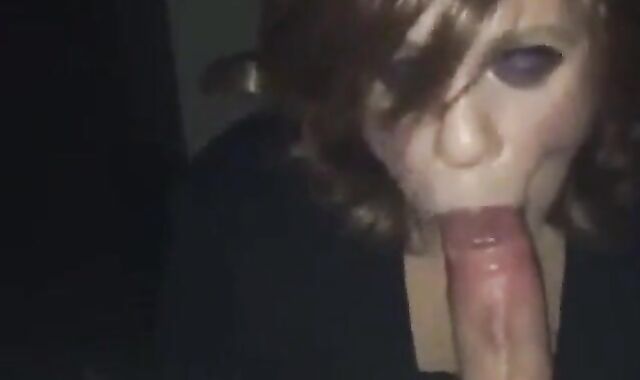 Crossdresser Sucks Amateur Cock in Blowjob Video