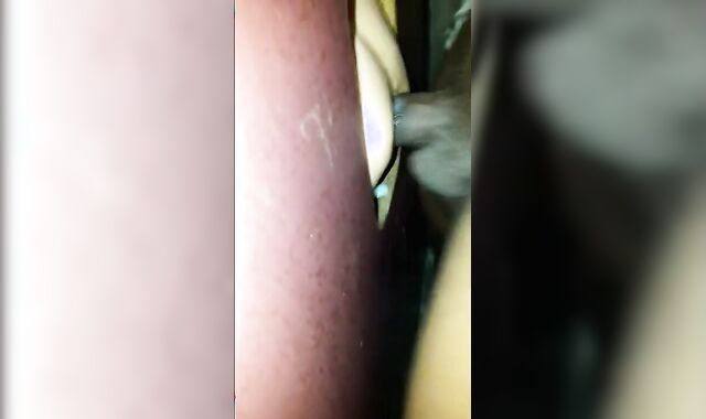 Amateur Interracial Bareback with a Big Cock at the Glory Hole