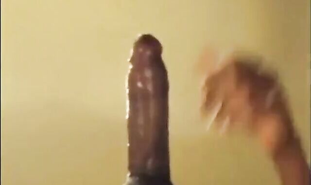 Black guy jacks off his big cock and cums hard 2