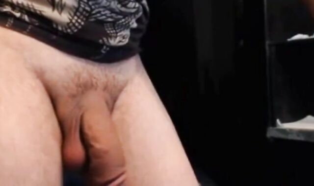Hunk Shows Off His Massive Thick Uncut Cock