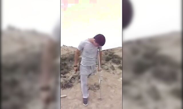 Hunk with a Big Bulge Outdoors 2