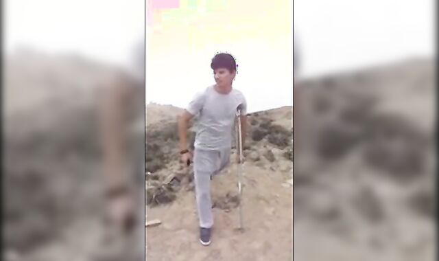 Hunk with a Big Bulge Outdoors 2