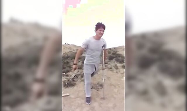 Hunk with a Big Bulge Outdoors 2