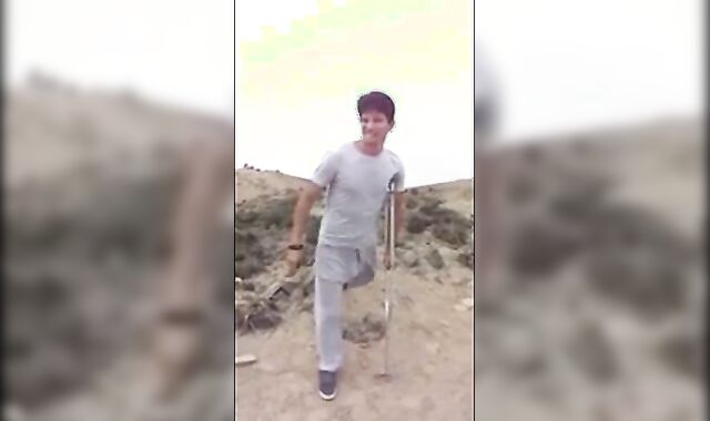 Hunk with a Big Bulge Outdoors 2